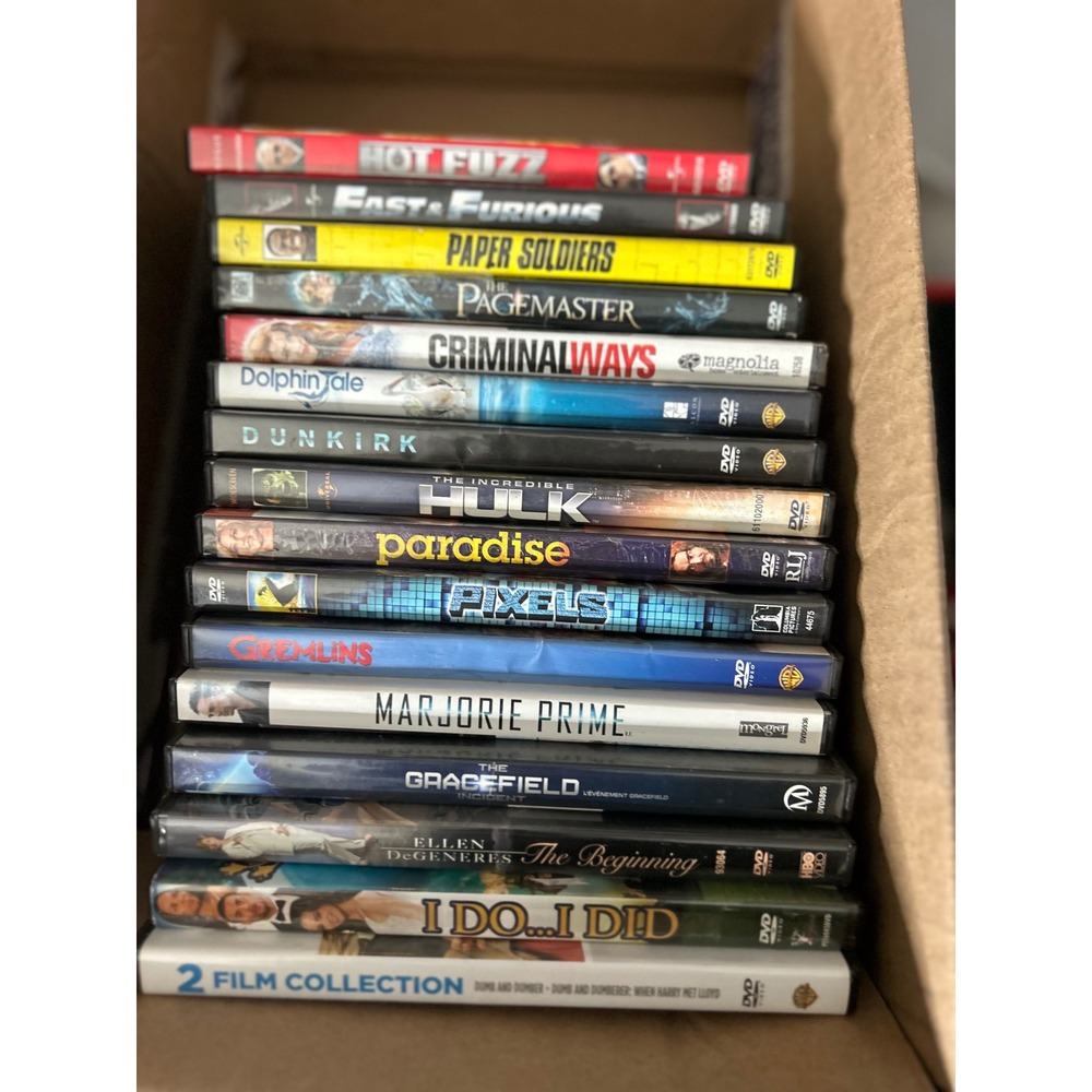 DVD Movies Bulk Lot Action Comedy Drama Sci-Fi Fantasy Gremlin Hot Fuzz Bulk Lot